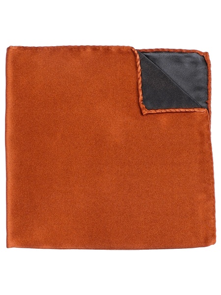 Pochette de costume orange cuivré