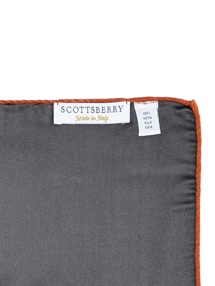 Pochette da taschino arancione rame