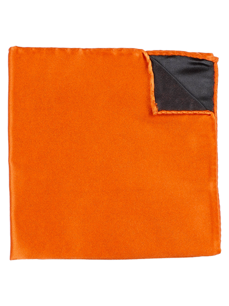 Pochette de costume orange rouille