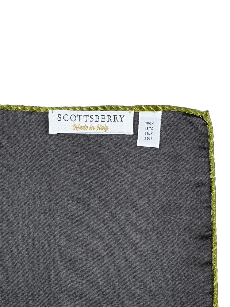 Olivgrünes Einstecktuch