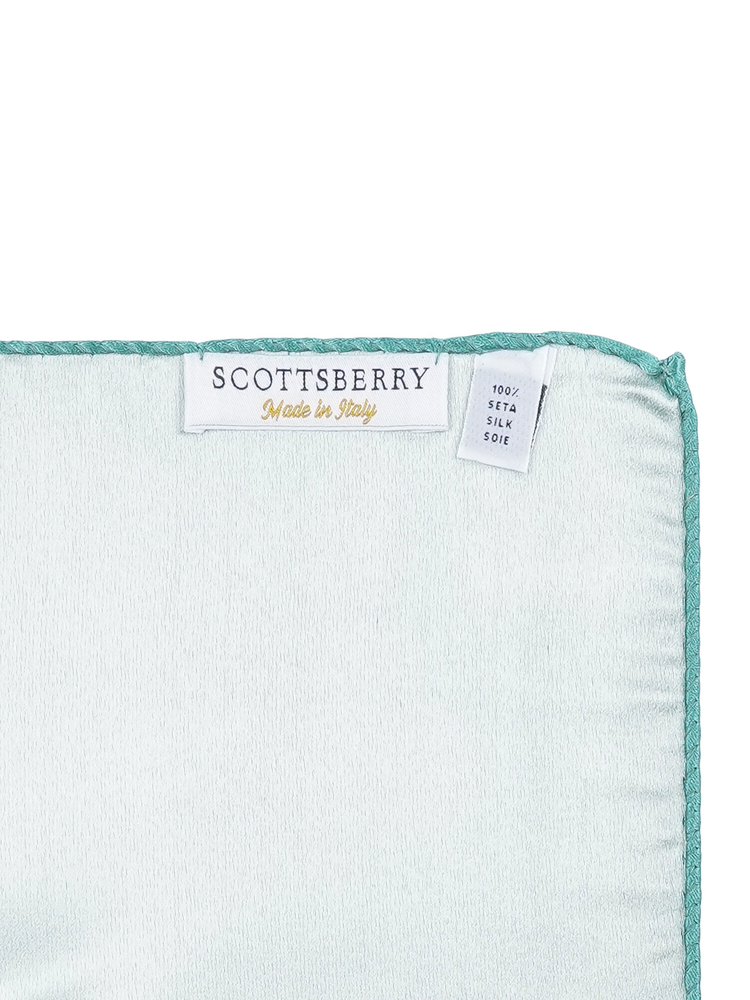 Mørk mintgrønn lommetørkle