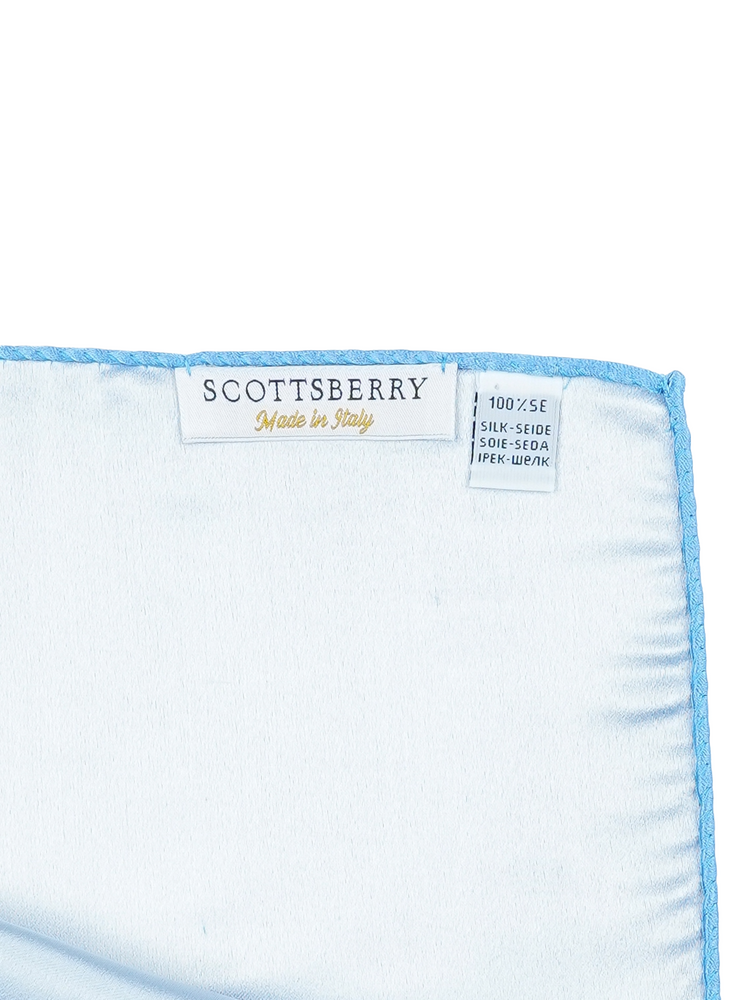 Hellblaues Einstecktuch