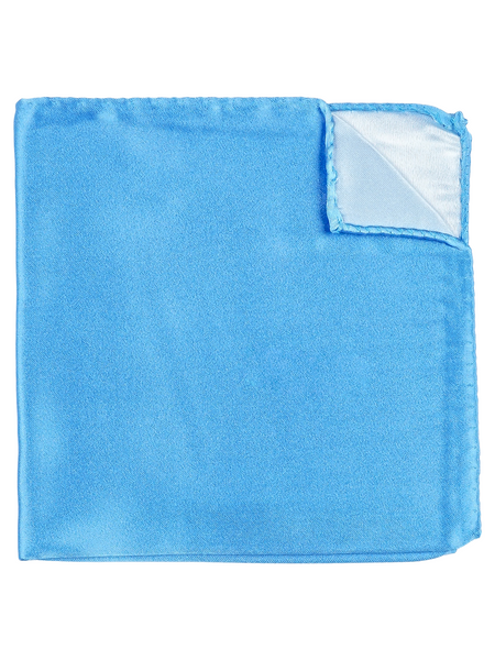Lenço de bolso azul claro
