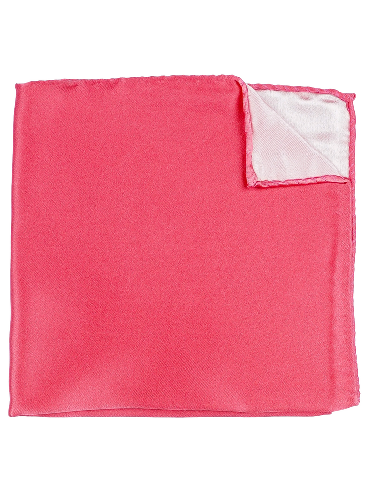 Korallenfarbene Krawatte & Einstecktuch