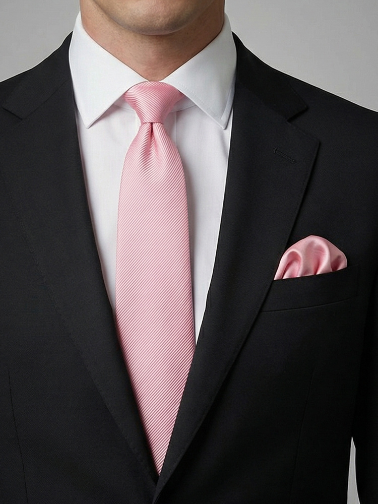 Lys rosa slips & lommetørkle