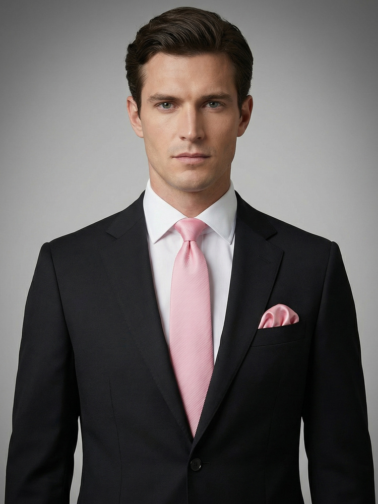 Lys rosa slips & lommetørkle