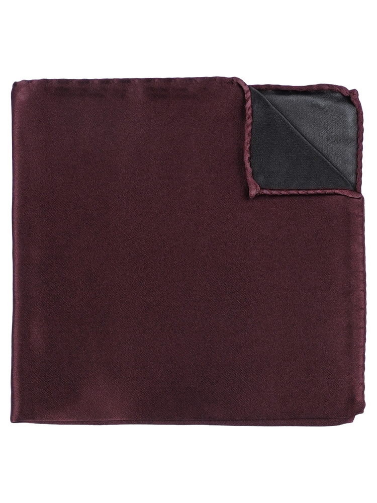 Tmavě vínová kravata & kapesníček do saka