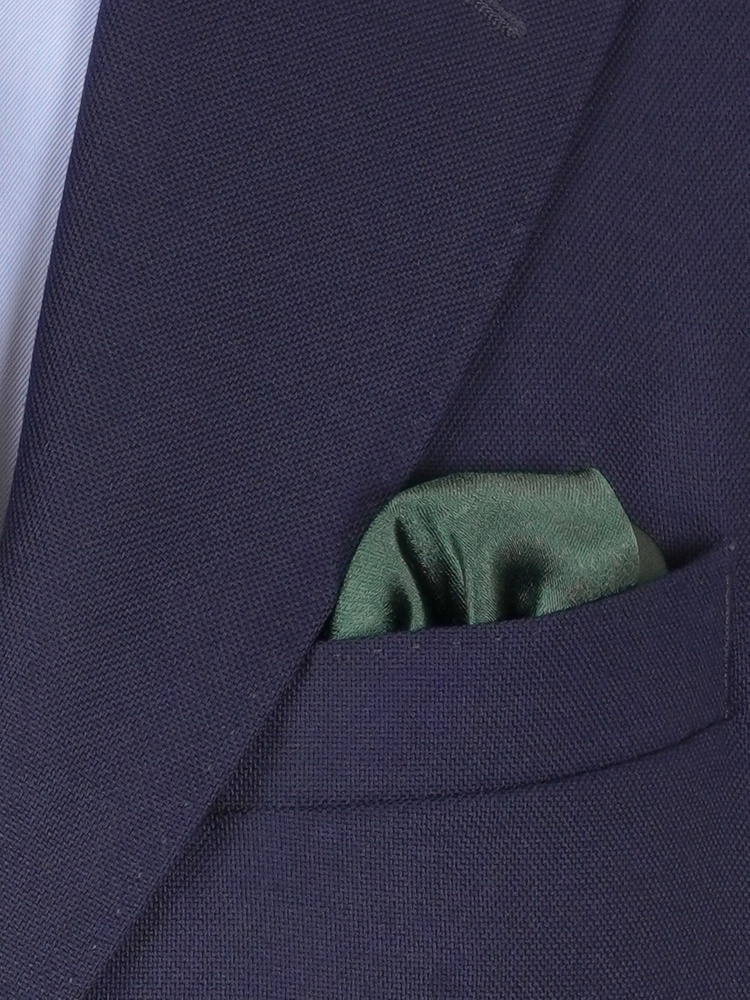 Dark green tie & hanky