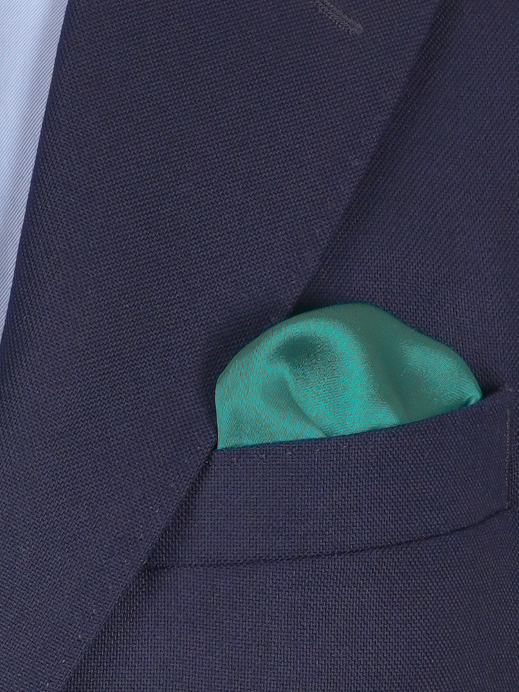 Petrolfärgad slips & näsduk