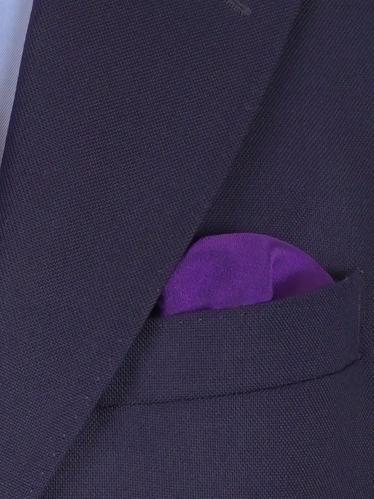 Mørkelilla slips & lommetørkle