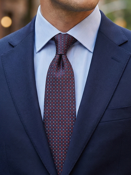 Navy tie Cetara