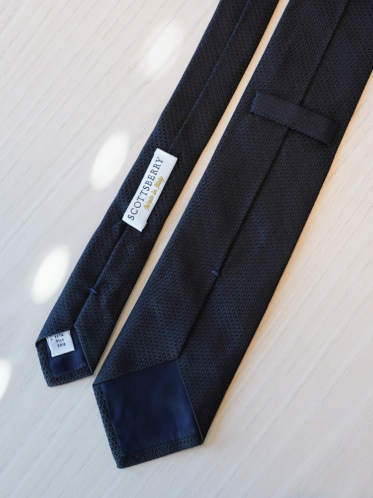 Черна вратовръзка коприна grenadine