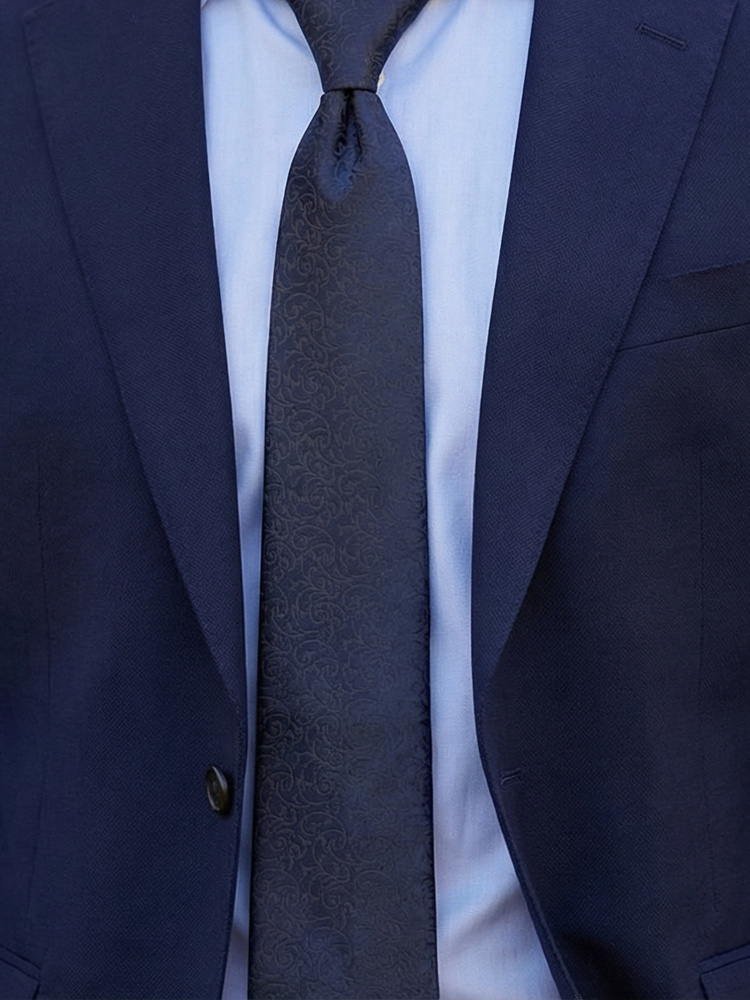 Mørkeblå slips Lusso