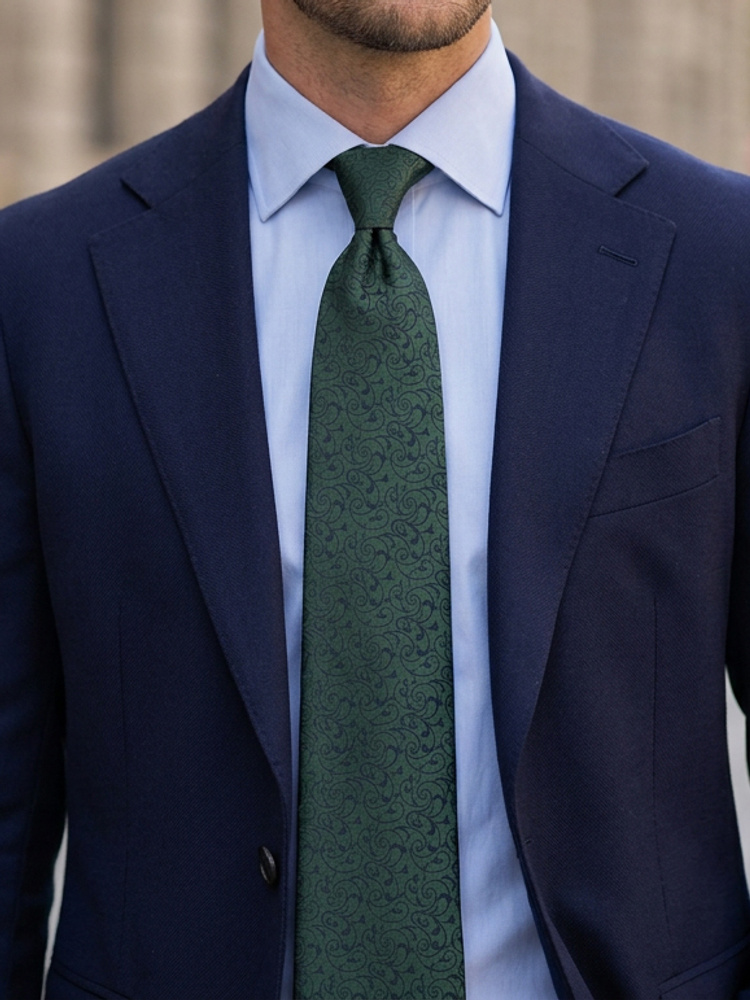 Cravatta Uomo Verde Con Strisce Bandiera Spagnola – Fatta A Mano – 150 X 8 Cm – Regalo In Scatola