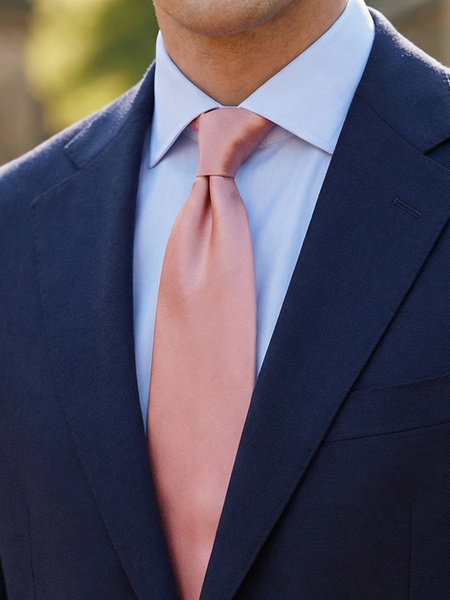 Old pink satin tie