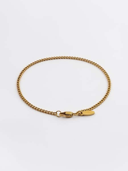 2 mm | Vergoldetes Gliederarmband aus Edelstahl