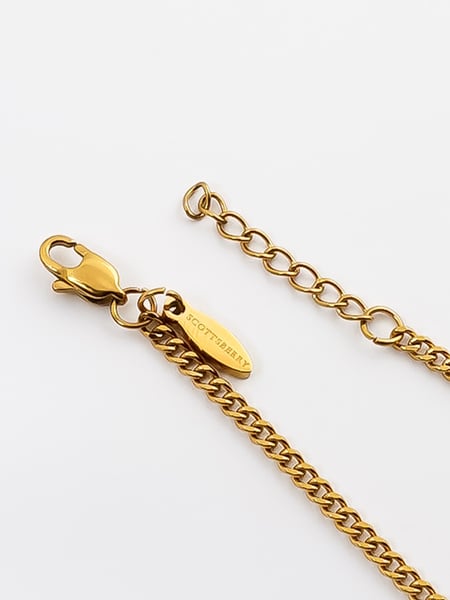 2 mm | Vergoldetes Gliederarmband aus Edelstahl