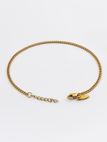 2 mm | Vergoldetes Gliederarmband aus Edelstahl