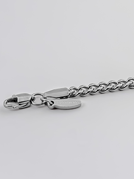 3 mm | Silverfärgat kedjearmband i rostfritt stål