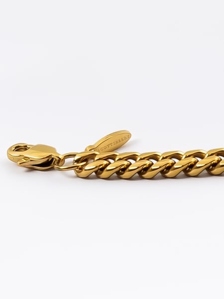 7 mm | Vergoldetes Gliederarmband aus Edelstahl