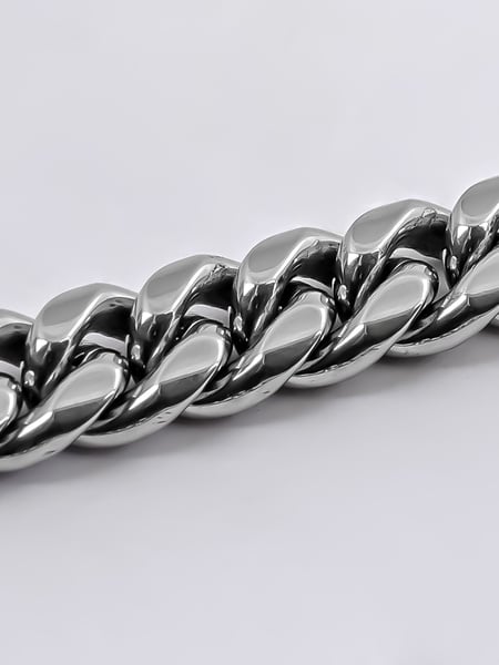 8 mm | Silverfärgat kedjearmband i rostfritt stål