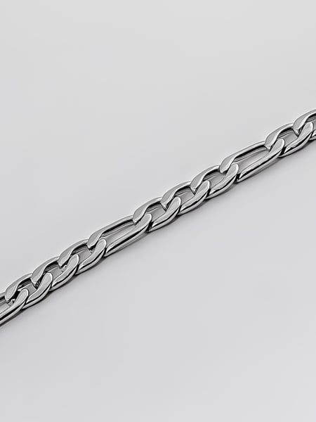 5 mm | Silverfärgat länkarmband i rostfritt stål