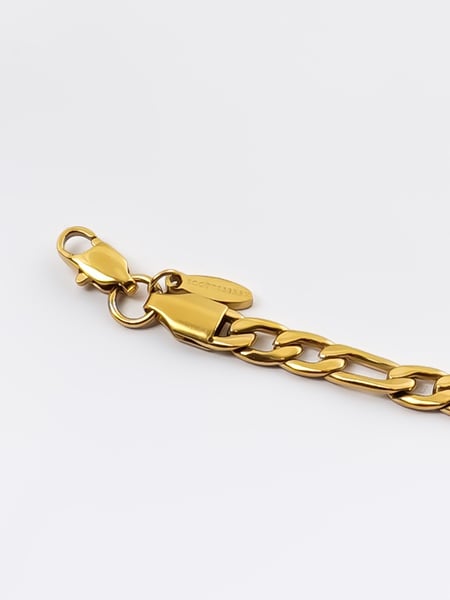 5 mm | Vergoldetes Gliederarmband aus Edelstahl