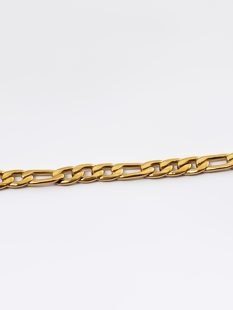 5 mm | Vergoldetes Gliederarmband aus Edelstahl