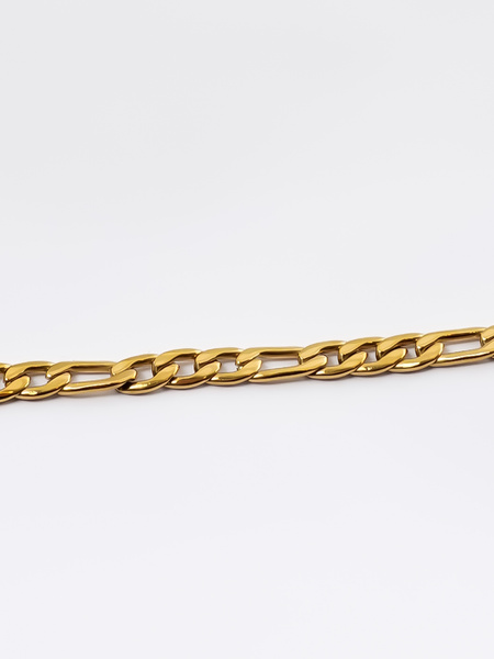 5 mm | Vergoldetes Gliederarmband aus Edelstahl