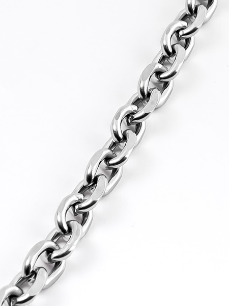 6 mm | Silverfärgat kedjearmband i rostfritt stål