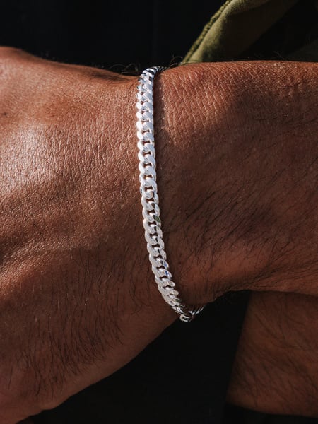 5 mm │ Sterling‑Silber Gliederarmband
