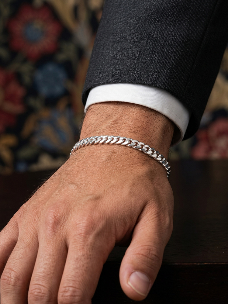 5 mm │ Sterling silver kedjearmband