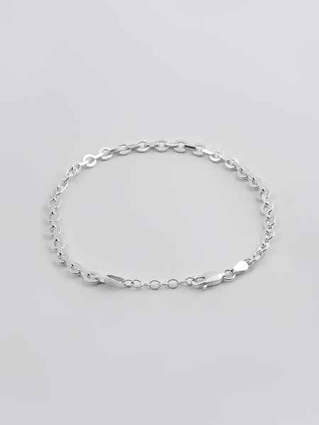 5 mm │ Sterling‑Silber Gliederarmband
