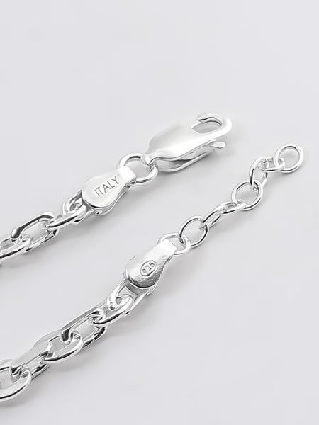 5 mm │ Sterling‑Silber Gliederarmband