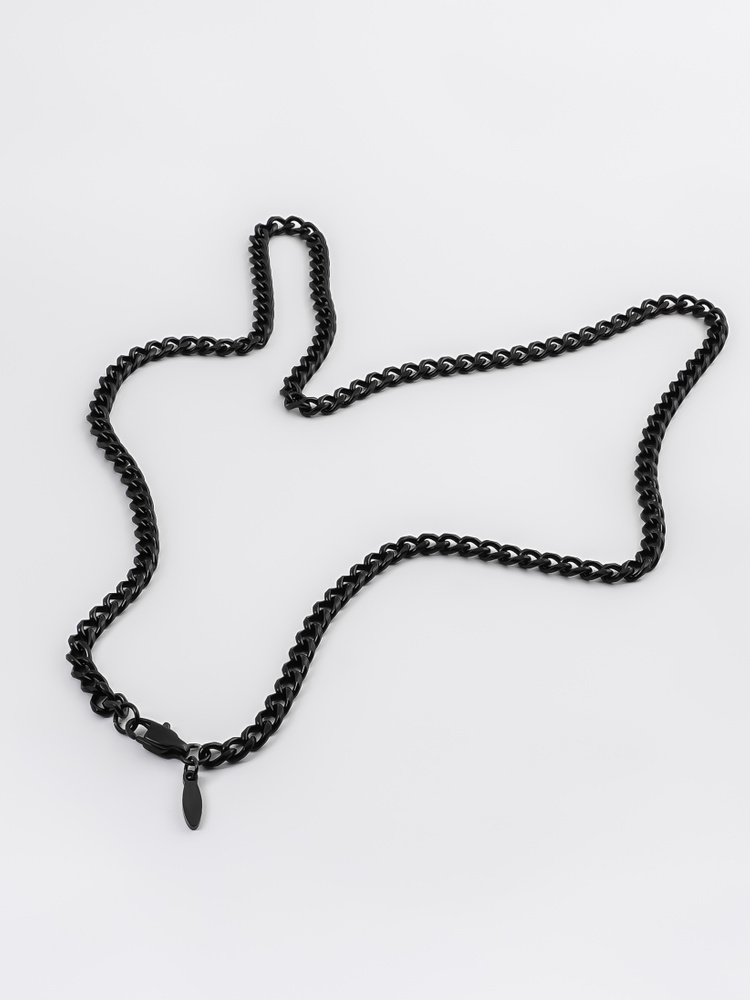 4 mm | Colier din oțel inoxidabil negru