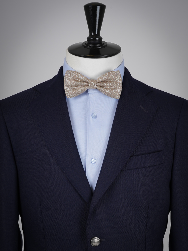 Gold-beige bow tie Lusso