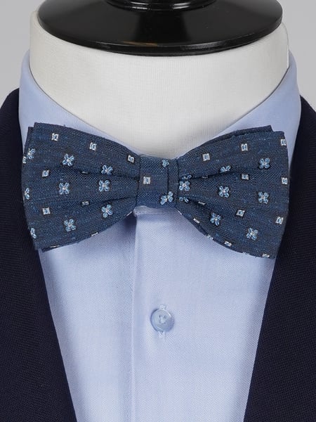 Tummansininen rusetti Shantung Capri