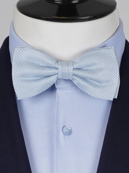 Light blue grenadine bow tie