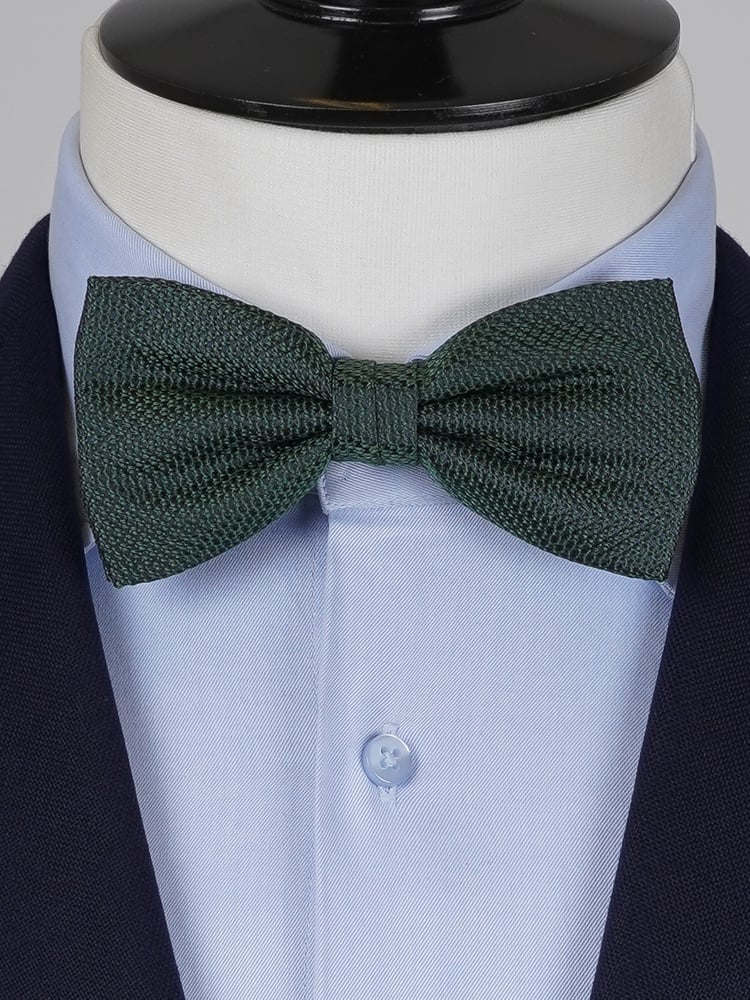 Dark green grenadine bow tie