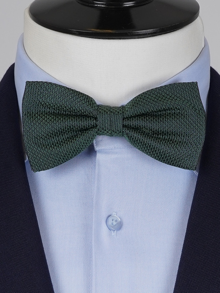 Dark green grenadine bow tie