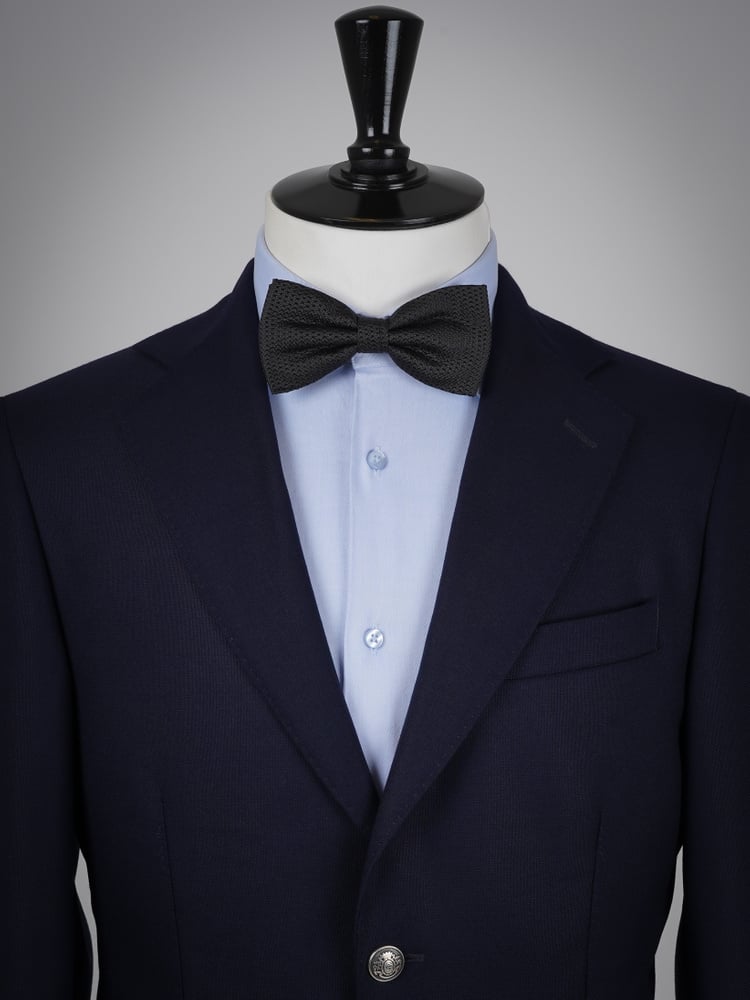 Black grenadine bow tie