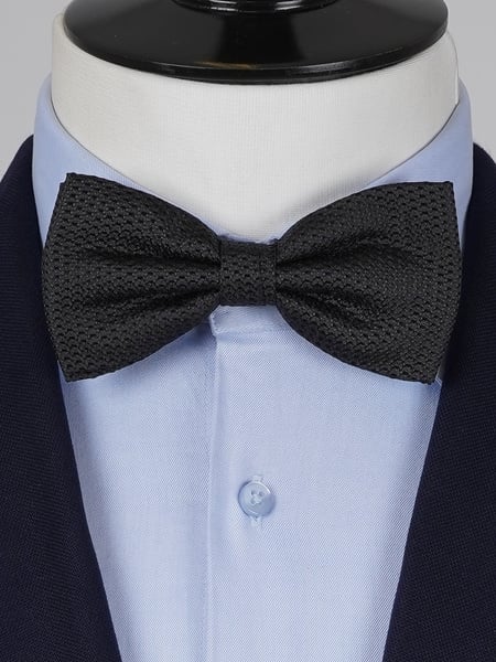 Black grenadine bow tie