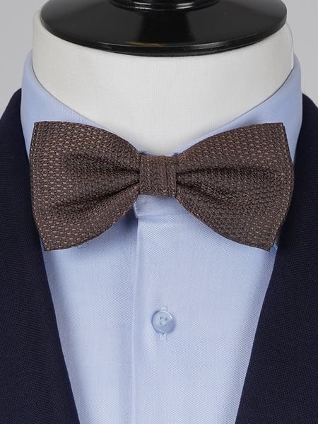 Dark brown grenadine bow tie