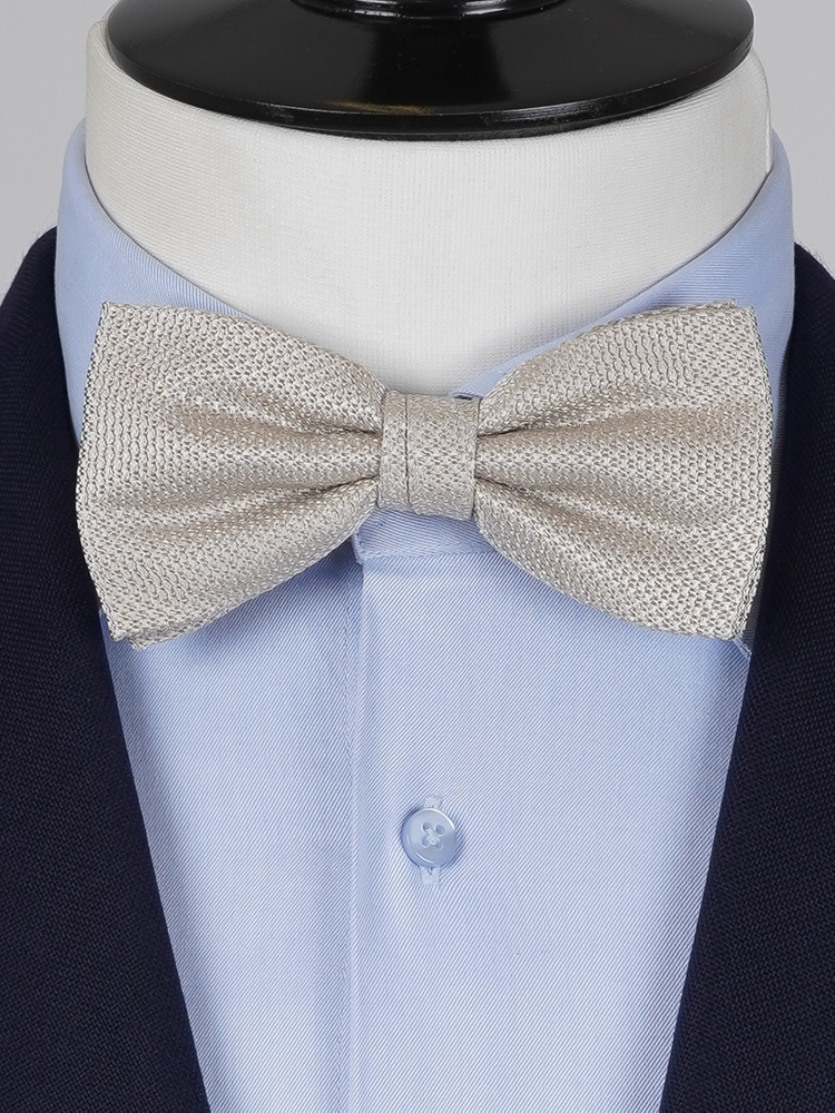 Beige grenadine bow tie