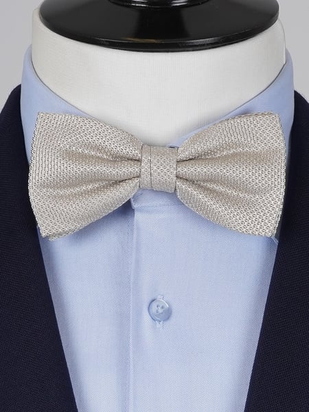 Beige grenadine bow tie