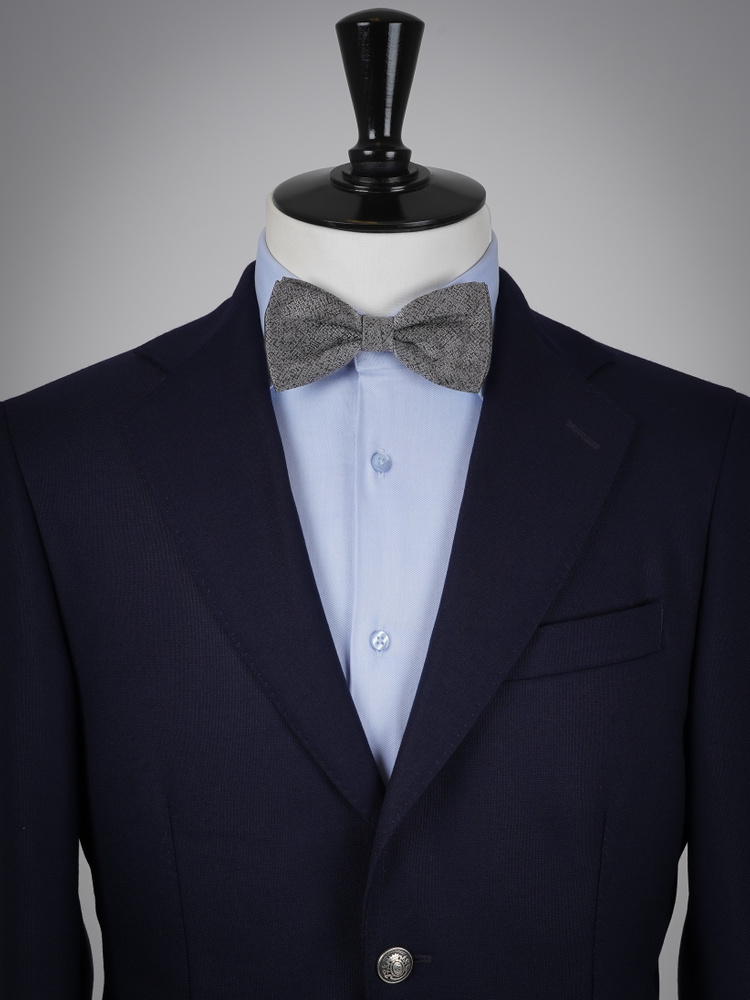 Silverfärgad fluga Gatsby