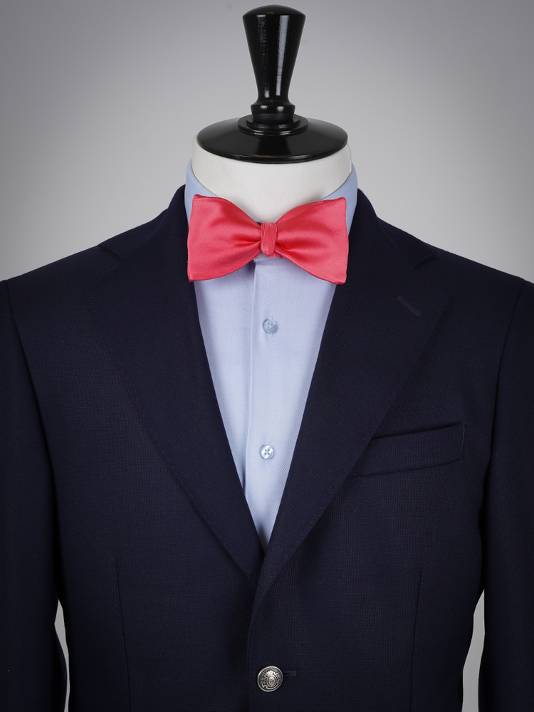 Coral self-tie bow tie