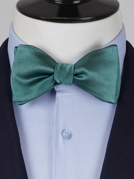 Mørk teal selvbinder butterfly