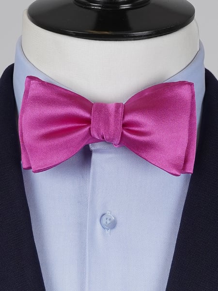 Rose purple self-tie bow tie