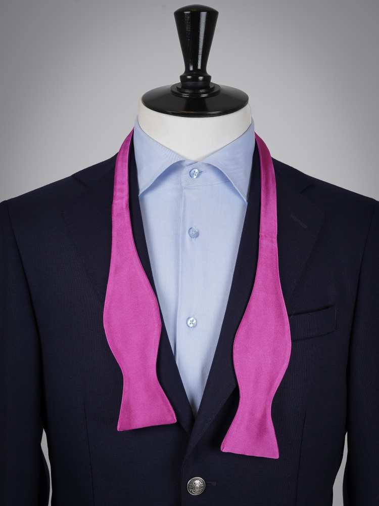 Rose purple self-tie bow tie